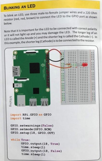 The code is for Python on a Raspberry Pi I've already completed