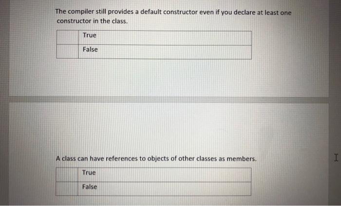  The compiler still provides a default constructor even if you declare