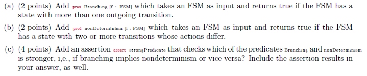 : FSM] which takes an FSM as input and returns true if