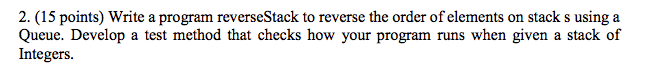  ***** LLStack class ***** public class LLStack { private java.util.LinkedList list