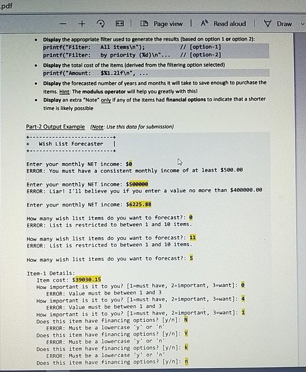 are Instructions and Outputs Given in the pictures and to use them