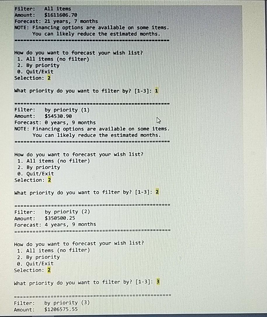 the solution to Part-1 to include an analysis of the entered data