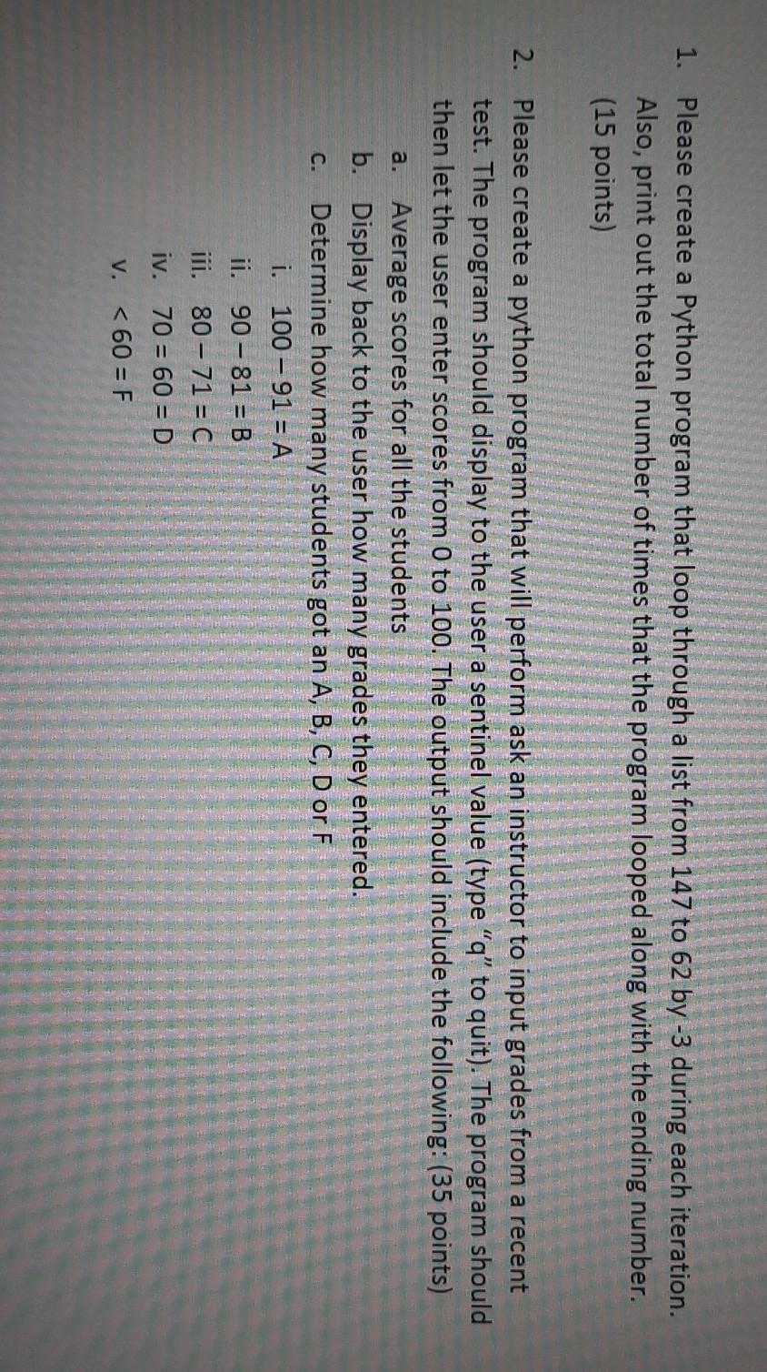  python INS . . . 1. Please create a Python program