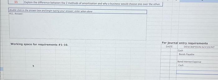 Excel. Project \#4 - Bond Amortization The ECC District is preparing to