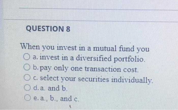 you from your money. e. your ability and willingness to take chances.