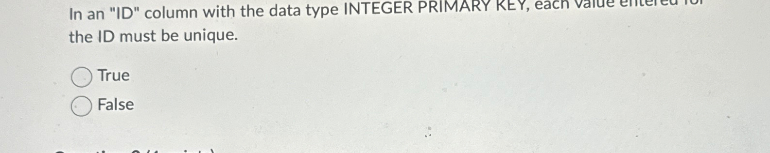  In an "ID" column with the data type INTEGER PRIMARY KEY,