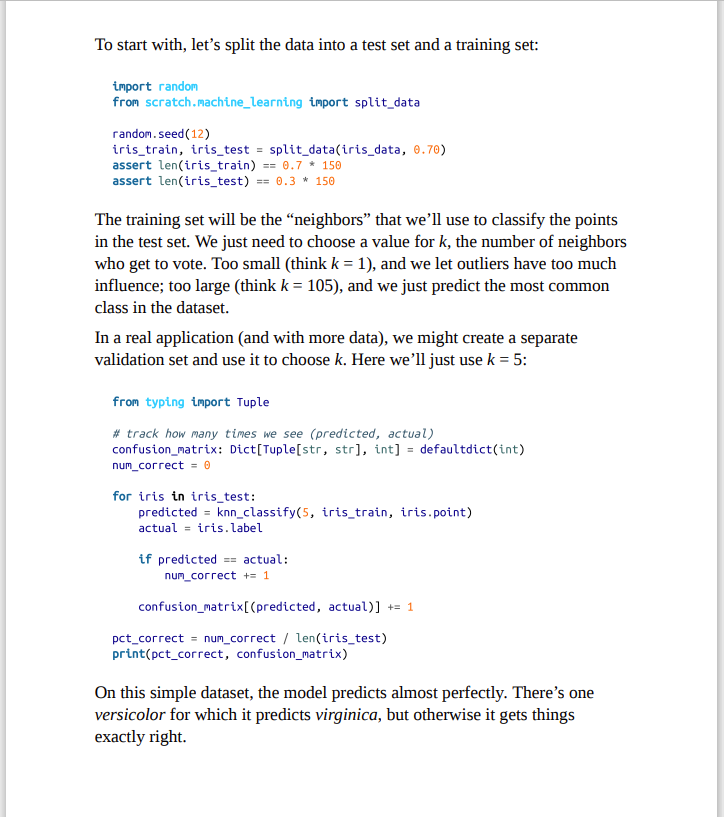 contains a bunch of measurements for 150 flowers representing three species of