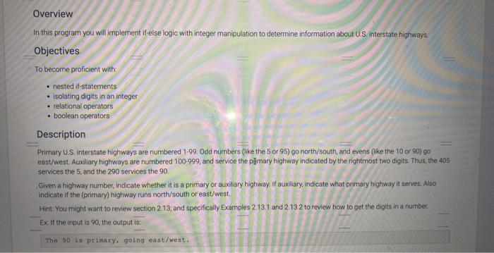 python In this program you will implement if-else logic with integer manipulation