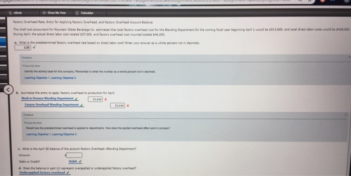  Factory Overhead Rane Entry for Applying Factory Overheed. and Factory Overhead