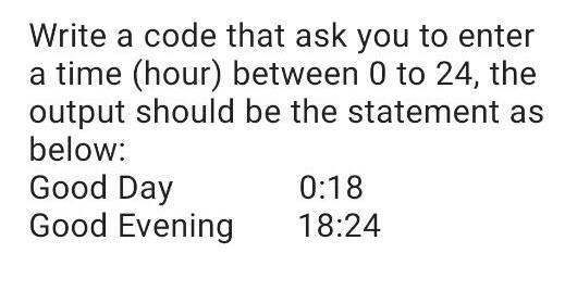 c++ Write a code that ask you to enter a time