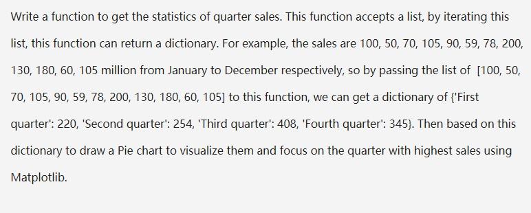 Python 3 I will give thumbs up for all the correct answers.