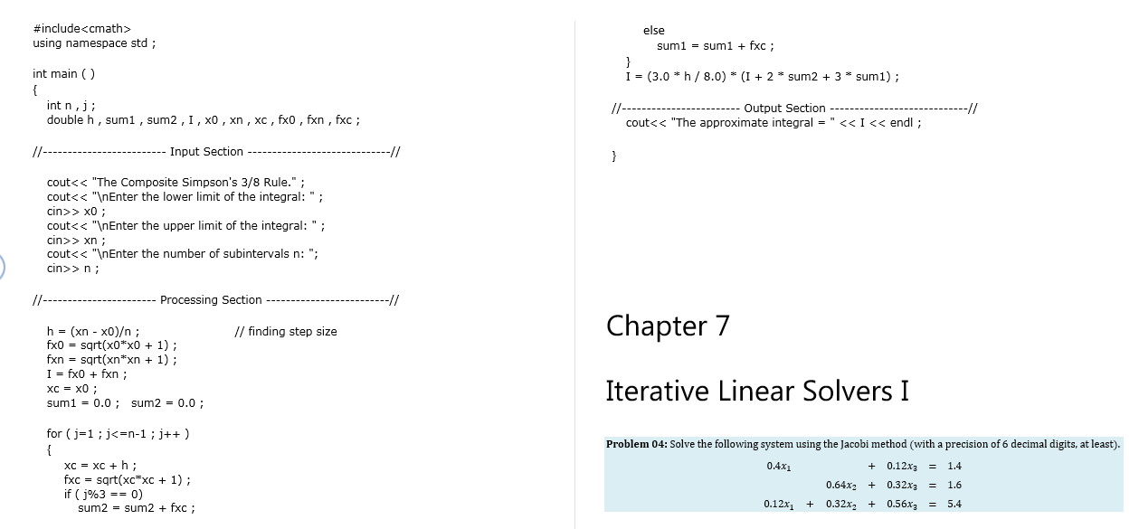 a user-defined C++ function for evaluating fx at the different nodes (i.e.,