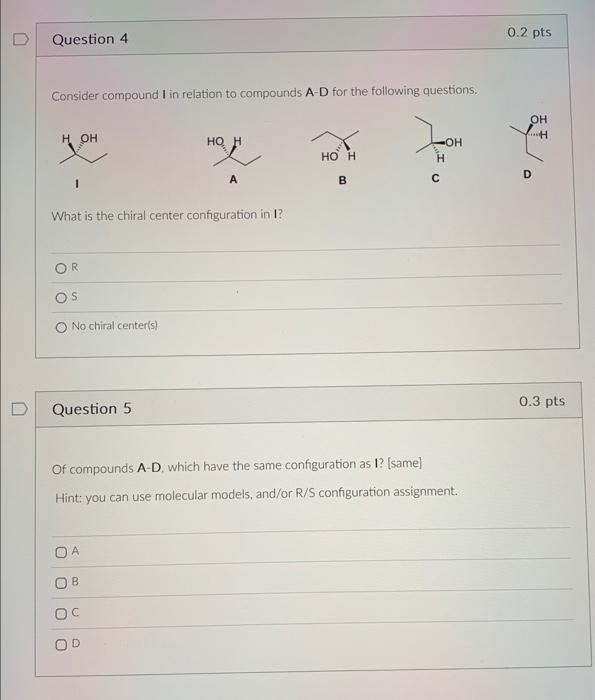  please I need help with questions 4 and 5 Consider compound