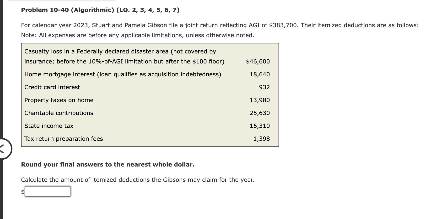  For calendar year 2023, Stuart and Pamela Gibson file a joint
