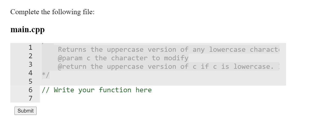 of a lowercase character. If the argument is not a lowercase character,