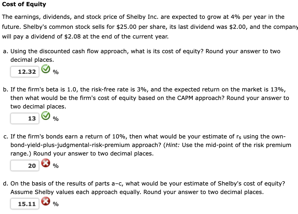 can i have the answer for c) and d) ? The earnings,