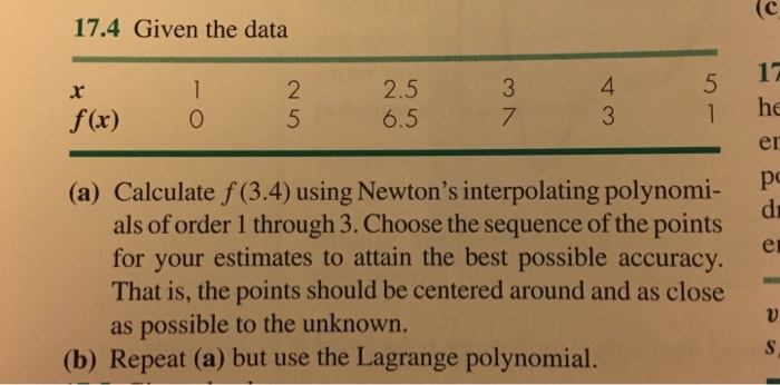  Please provide matlab function and Script file please 17.4 Given the