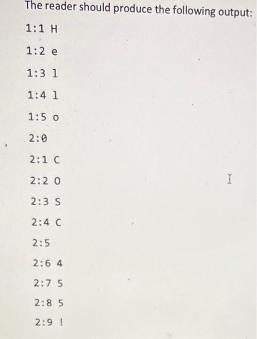 is correct public void nextCharO throws IOException \{ If This will read