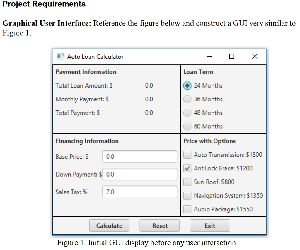for class asap. It should implement and use the JavaFX library. Problem