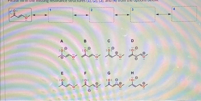  D Please identify the MAJOR contributing resonance structure (most significant) in