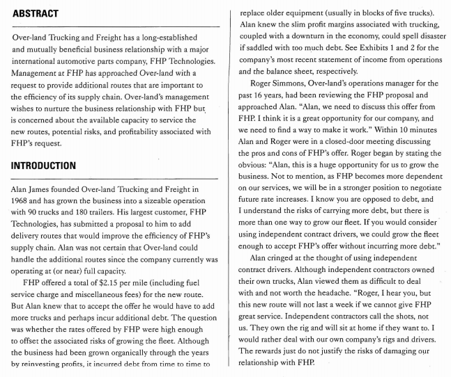 1. Over-land can increase capacity in different ways to accommodate the