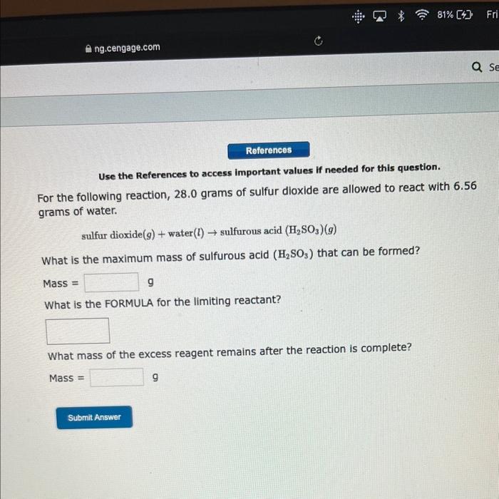 pls answer this asap Use the References to access important values if