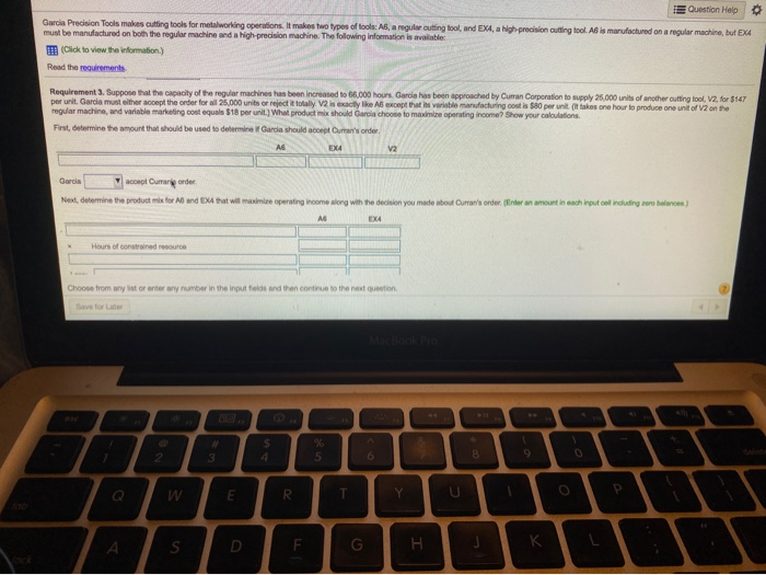 and EX4, a high precision cutting tool. As is manufactured on a