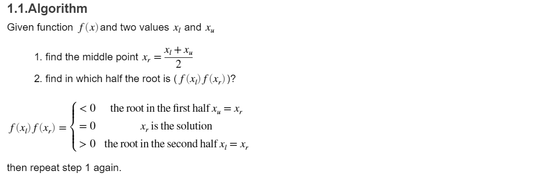 is a class of methods to find the root of a single