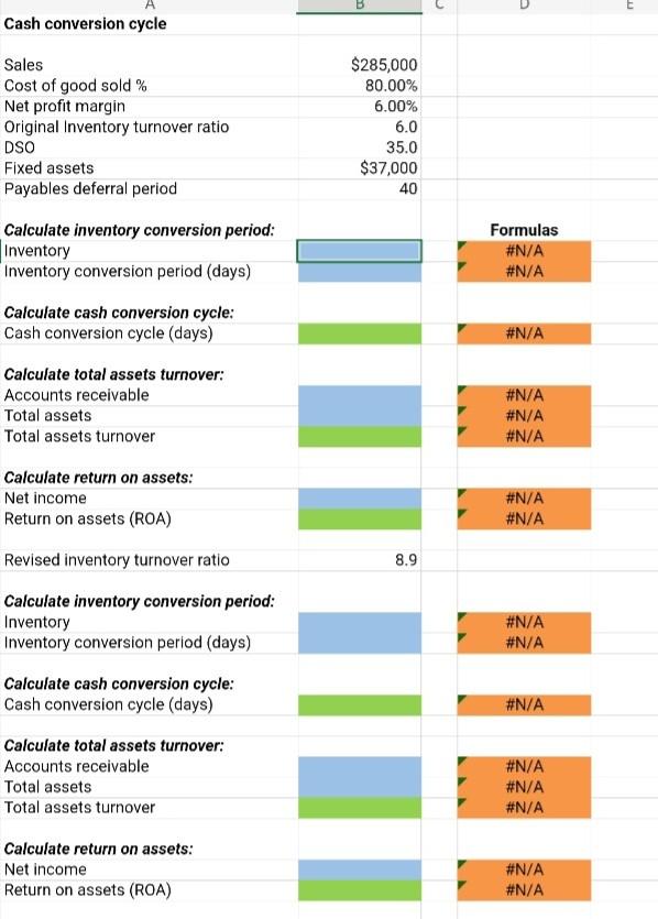 holds negligible amounts of cash and marketable securities, calculate its total assets