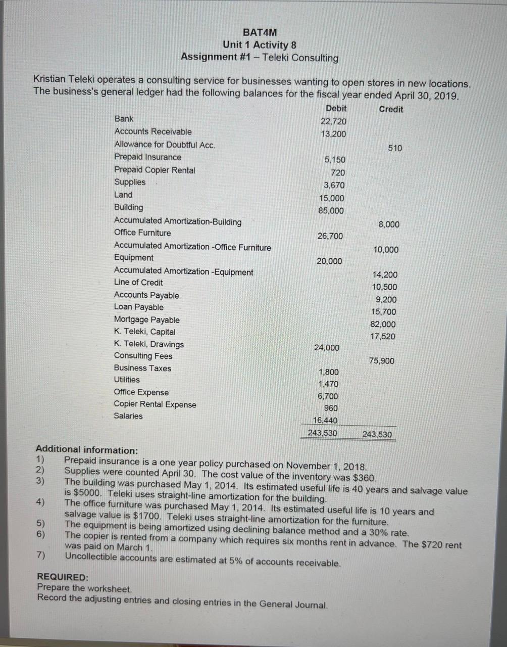 Help Please BAT4M Activity 1 Unit 8 BATAM Unit 1 Activity 8