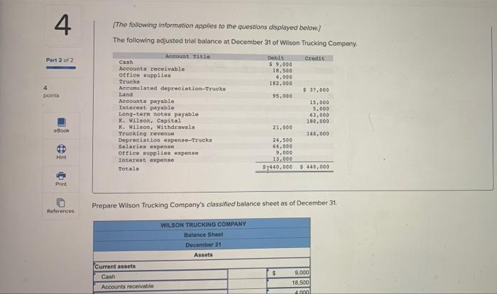 to me questions displayed below! The following adjusted trial balance at December