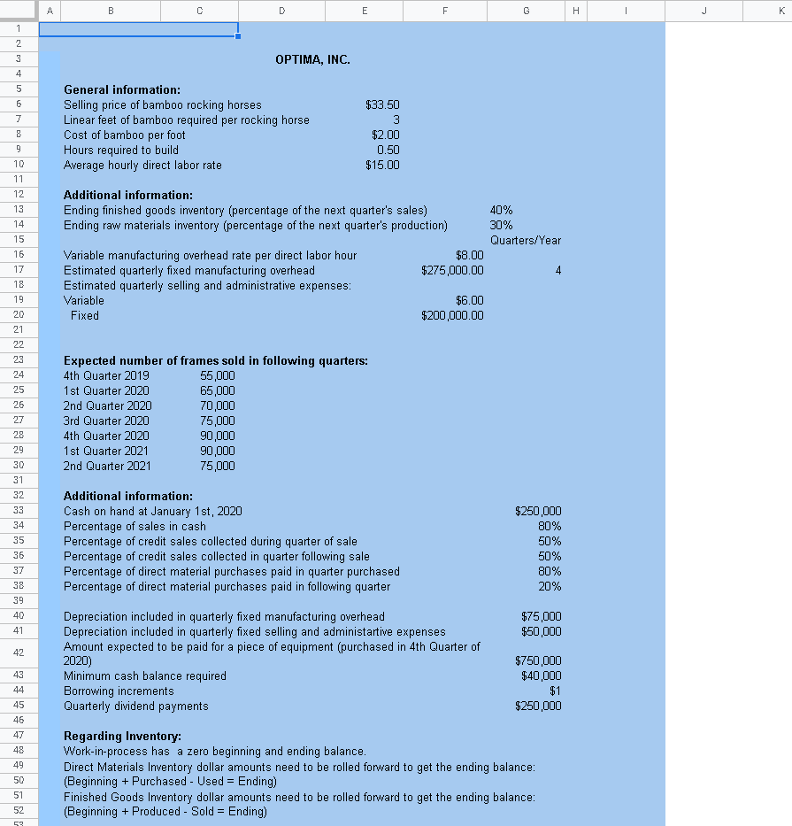 Please show formulas for how you got the answers if there are