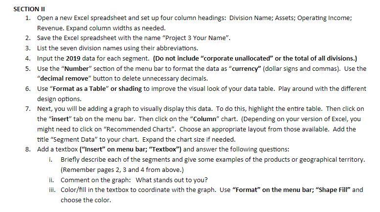 PepsiCo. 2. Locate the Table of Contents in the 10K. The Table