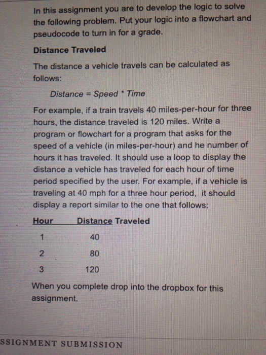  In this assignment you are to develop the logic to solve