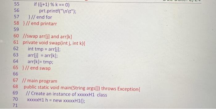 and swaps of the numbers inputed. I uploaded the original constructor and