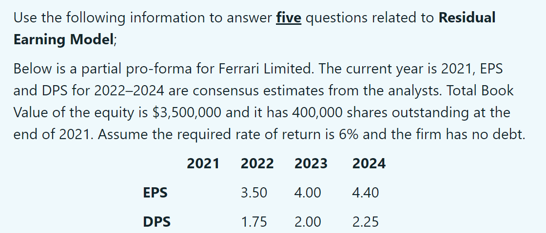 Question 1: What is the Book Value per share in 2023?