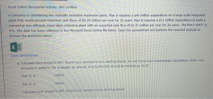 for example, an answer of $10,550,000 should be entered as 10.55 b.
