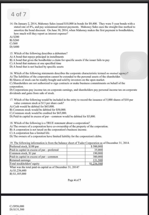 for S100,000, paying $20,000 cash and signing a 20-year mortgage note for