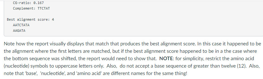and genomic quantities on DNA base-pair sequences. The sequences are entered in