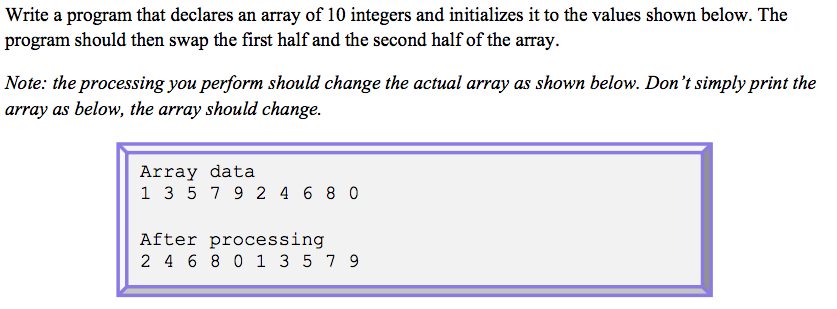  Write in C programming language. I don't understand how to actually