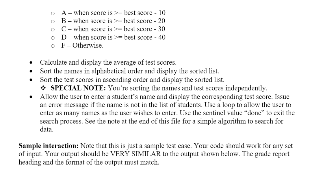 names *** bill bob joe mary *** The sorted List of student