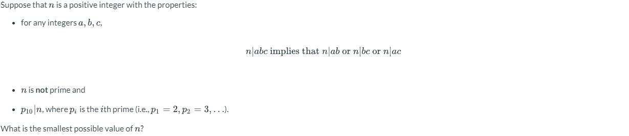 Suppose that n is a positive integer with the properties:\ for