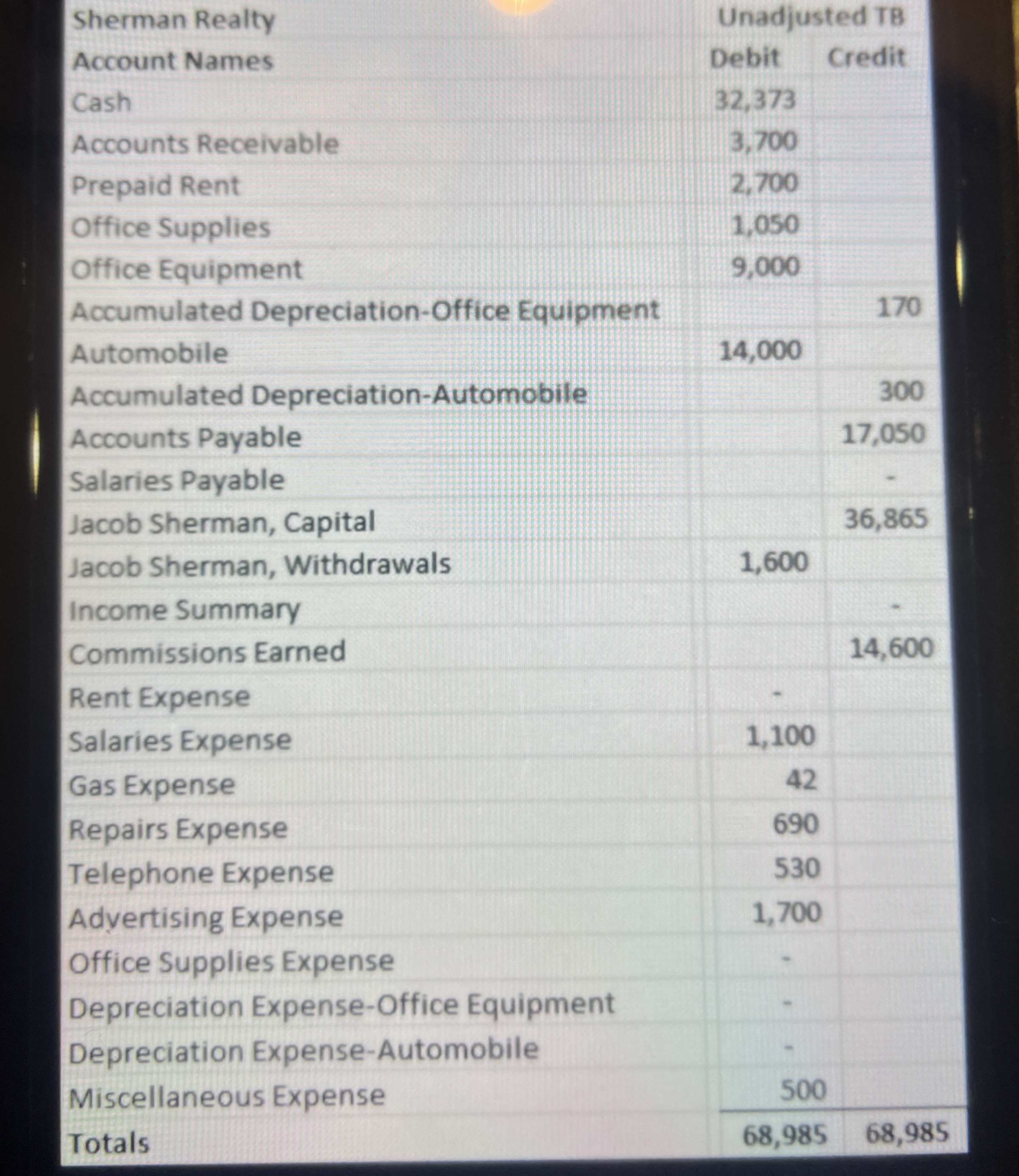  This as a worksheetAccounting 