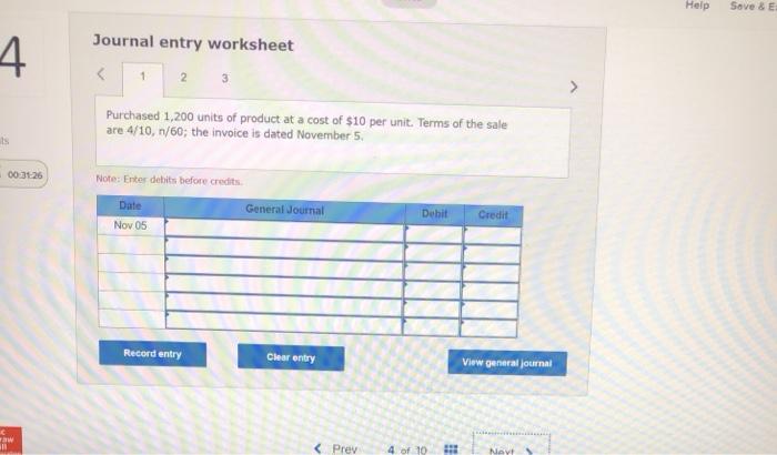 and discounts taken LO P1 Prepare journal entries to record each of