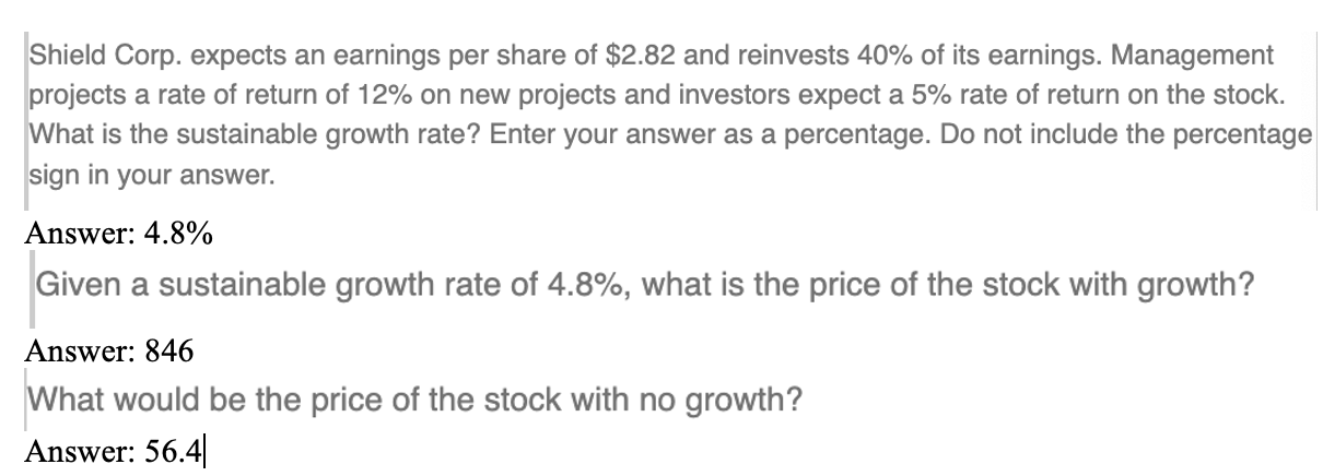 Could you please show how to find the last two answers with