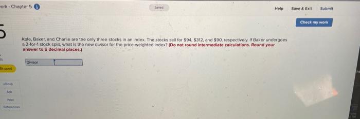  mork. Chapter 56 Help Save & Exit Submit Check my work