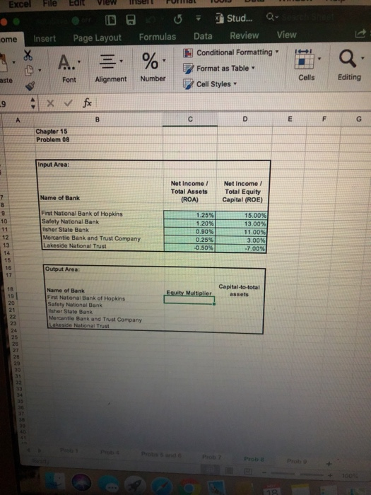  Excel Fle Edit View insertronha UStud...Q insert Page Layout Formulas Data