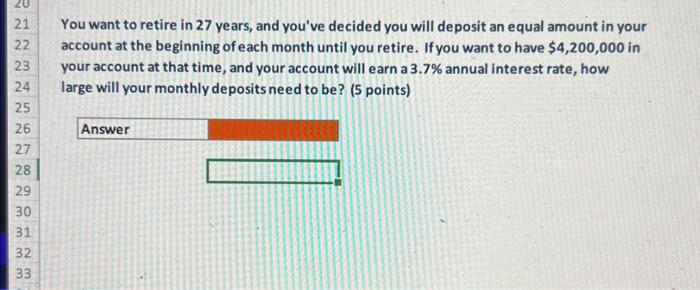 use pmt function to solve itQ2 use pv function You want to