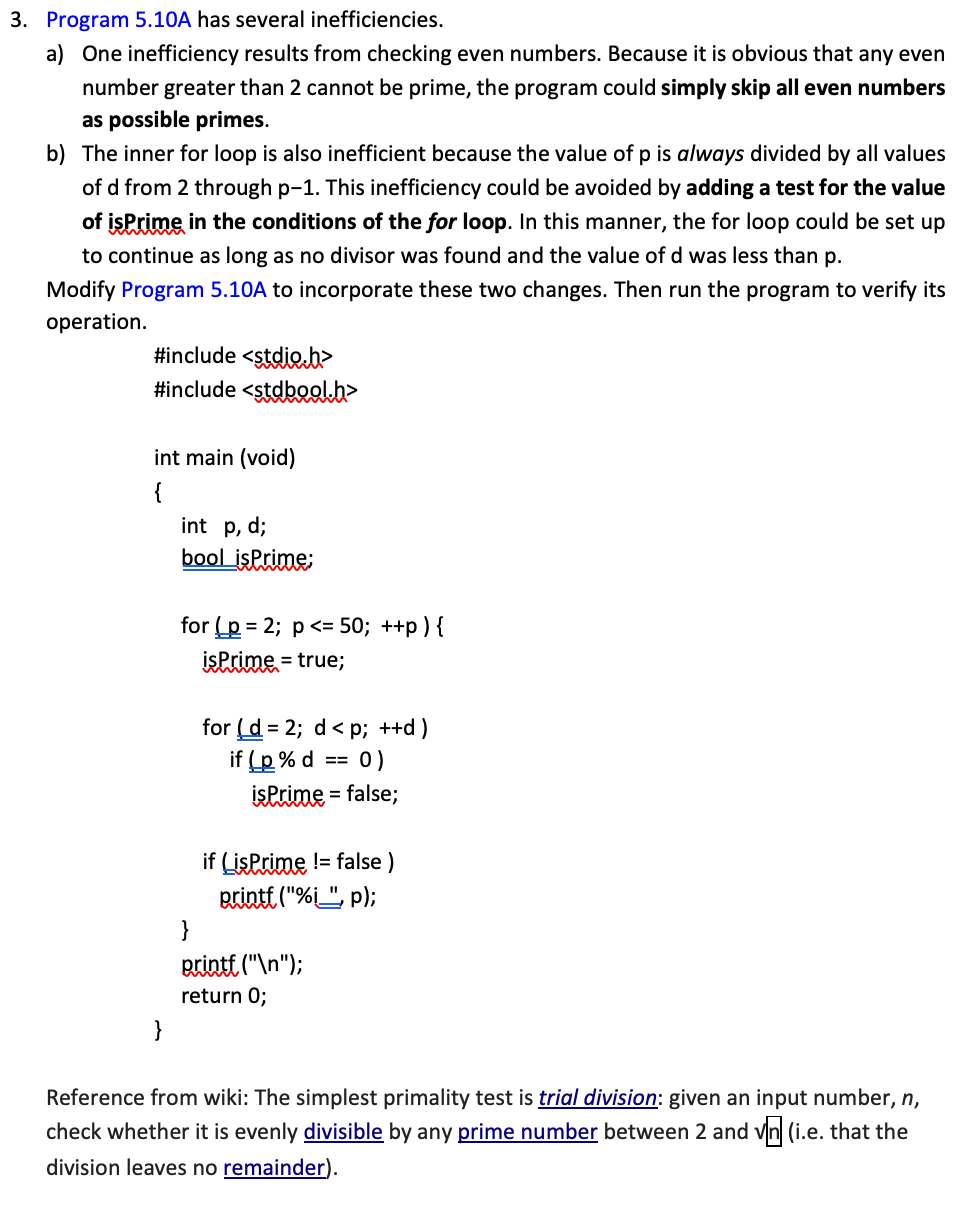 a comment header and line comments as described in class. 3. Program