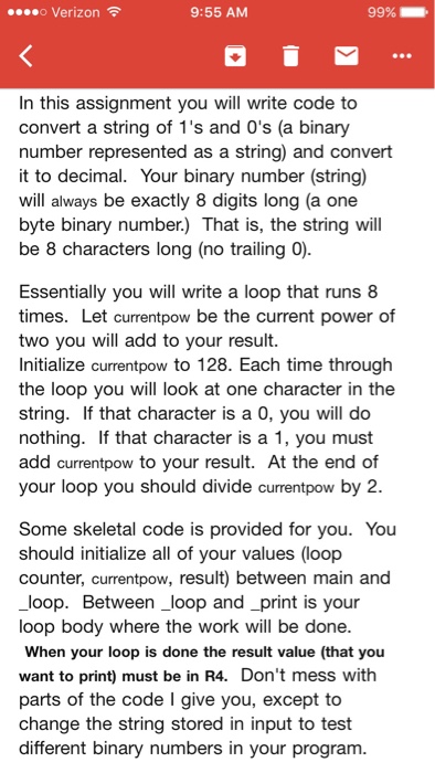  If someone could help me with this assignment I would really